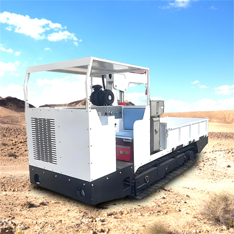 10吨矿用履带式搬运车结构组成搬运车尺寸原理履带车