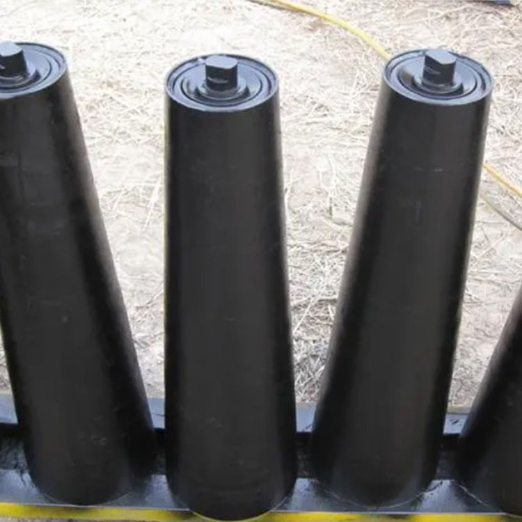 锥形调心托辊现货出售矿用锥形调心托辊原厂货源锥形调心托辊