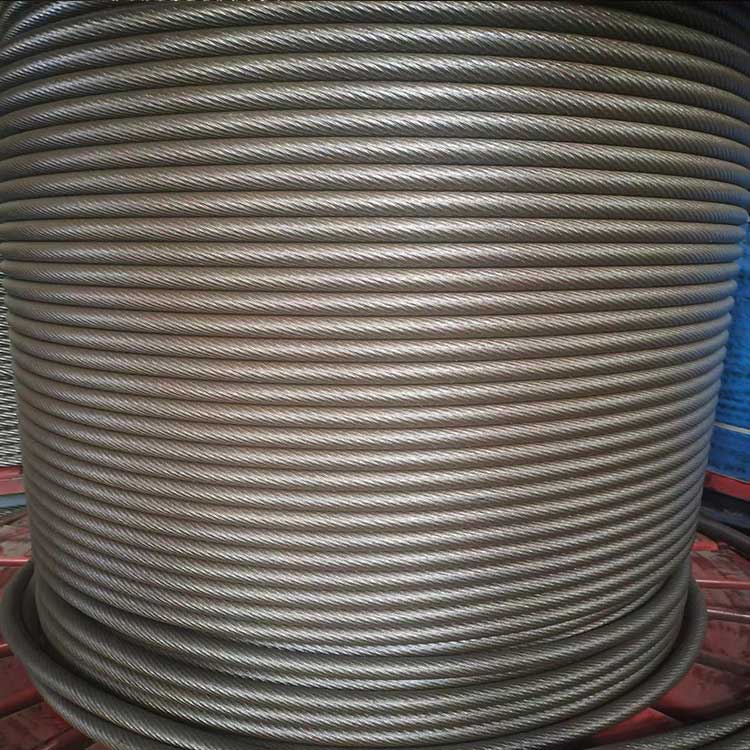 扁丝钢丝绳煤矿业使用施工材料抗拉强度较大并能承受横向压力